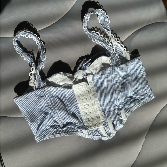 blue & white striped corset top from Boutique store - Picture 2 of 6
